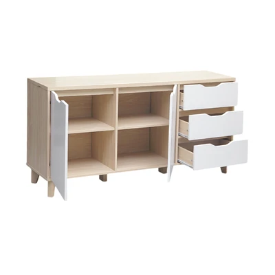 Gambar Informa Nordic Rak TV High - Putih/Oak