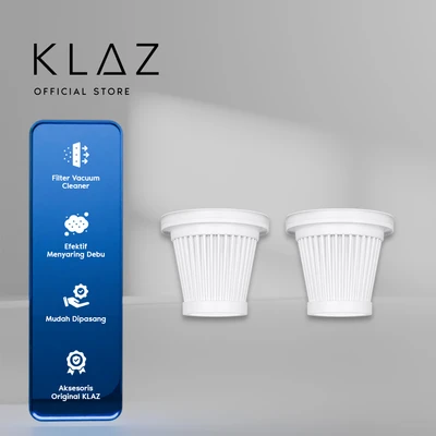 Gambar Klaz Refill Filter Vacuum Cleaner Dry Folding Set 2 Pcs - Putih