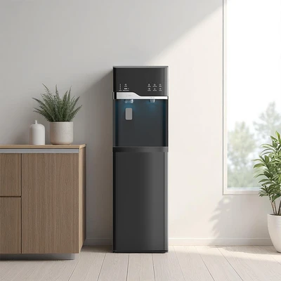 Gambar Kels Avelis Dispenser Air Bottom Loading Dengan Ice Maker - Hitam