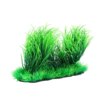 Gambar Fishland 10x25x20 cm Dekorasi Akuarium Tanaman Artifisial - Hijau