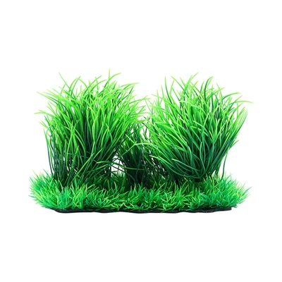 Gambar Fishland 10x25x20 cm Dekorasi Akuarium Tanaman Artifisial - Hijau