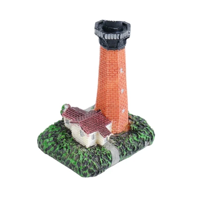 Gambar Fishland Dekorasi Akuarium Poylresin Lighthouse 5.5 cm - Merah