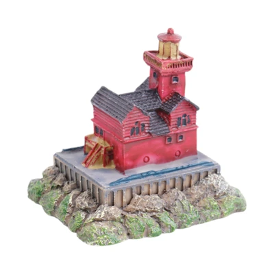 Gambar Fishland Dekorasi Akuarium Lighthouse 6.5 cm