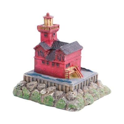 Gambar Fishland Dekorasi Akuarium Lighthouse 6.5 cm
