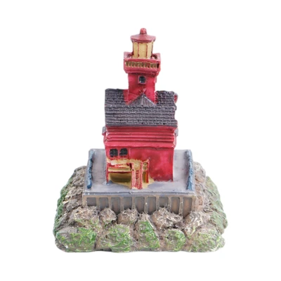 Gambar Fishland Dekorasi Akuarium Lighthouse 6.5 cm