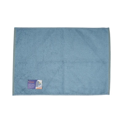 Gambar Forhom Keset Kamar Mandi Katun Dual Color 40x60 cm - Biru/Hijau