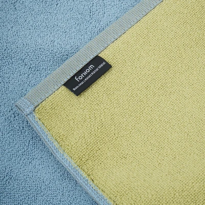 Gambar Forhom Keset Kamar Mandi Katun Dual Color 40x60 cm - Biru/Hijau