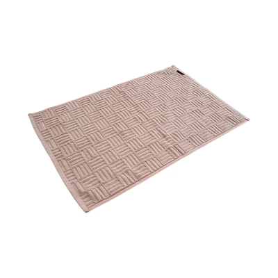 Gambar Forhom Meander Keset Kamar Mandi Katun Embossed 45x70 cm - Mocha