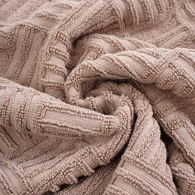 Gambar Forhom Meander Keset Kamar Mandi Katun Embossed 45x70 cm - Mocha