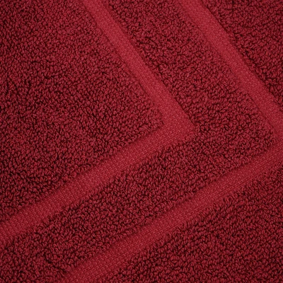 Gambar Forhom Keset Kamar Mandi Embossed 45x70 cm- Merah Bordeaux