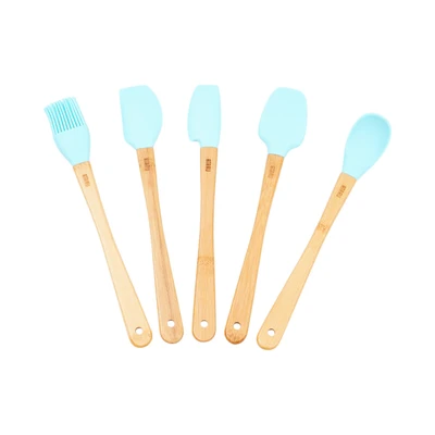 Gambar Culinart Peralatan Masak Silikon Mini Set 5 pcs - Hijau Mint