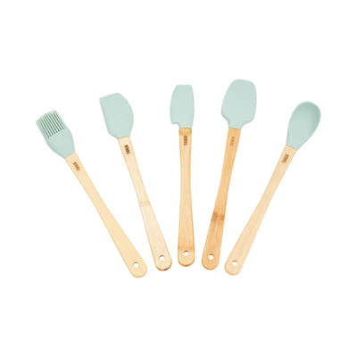 Gambar Culinart Peralatan Masak Silikon Mini Set 5 pcs - Hijau Avo