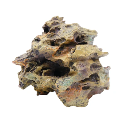 Gambar Fishland Dekorasi Akuarium Polyresin Eragon 9.2 cm - Cokelat