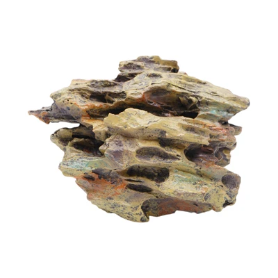 Gambar Fishland Dekorasi Akuarium Polyresin Eragon 9.2 cm - Cokelat