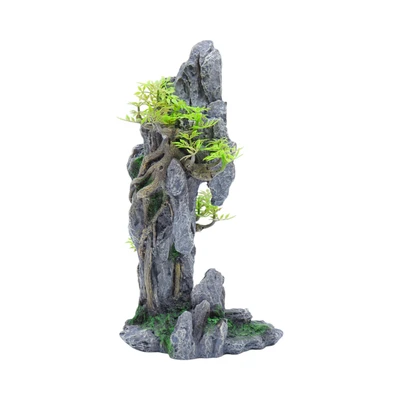 Gambar Fishland Dekorasi Akuarium Polyresin Cliff 20 cm
