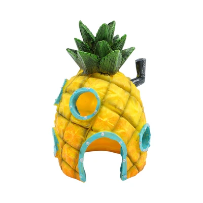 Gambar Fishland Dekorasi Akuarium Polyresin Sea House 8 cm - Kuning