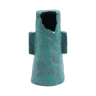 Gambar Fishland Dekorasi Akuarium Polyresin Stone Sea House 8 cm - Abu-Abu