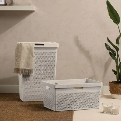 Gambar Tatay Keranjang Laundry Ecohome 42.5x35.5x62 cm - Putih Terra