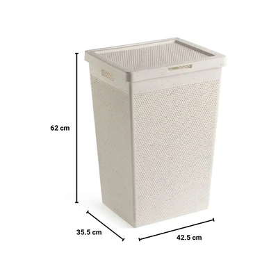 Gambar Tatay Keranjang Laundry Ecohome 42.5x35.5x62 cm - Putih Terra