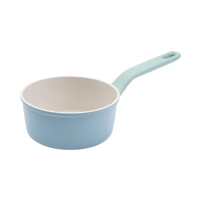 Gambar Culinart Ocean Wave Panci Saucepan Ceramic Coating 18 cm - Biru/Hijau