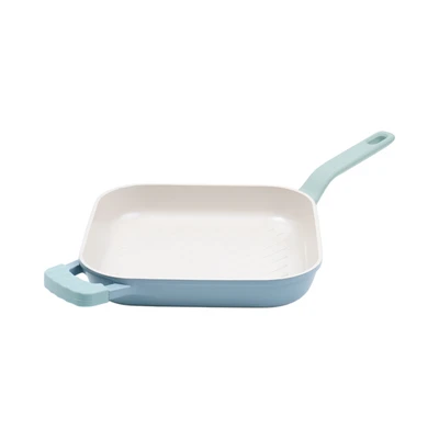 Gambar Culinart Ocean Wave Wajan Panggang Aluminium 28 cm - Biru/Hijau