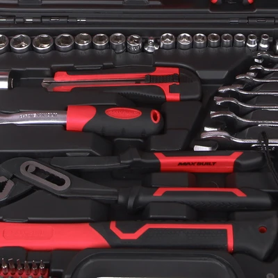 Gambar Maxbuilt Perkakas Mekanik Set 96 pcs - Hitam