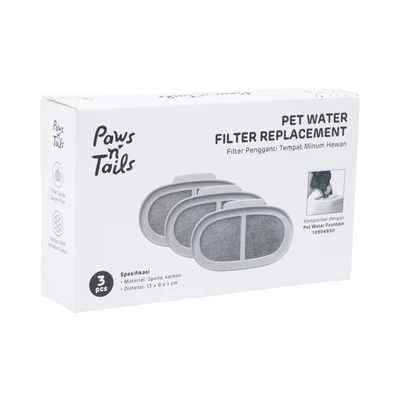 Gambar Paws N Tail Part Filter Pad Tempat Minum Hewan Fountain Set 3 pcs