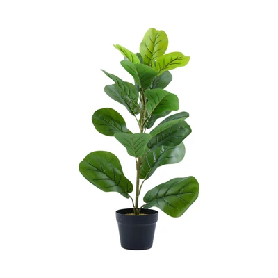 Gambar Arthome Tanaman Artifisial Fiddle Fig Dengan Pot 16x16x75 cm