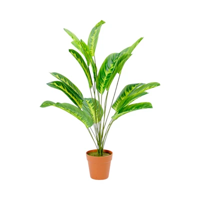 Gambar Arthome Tanaman Artifisial Dieffenbachia Dengan Pot 14x14x70 cm - Hijau