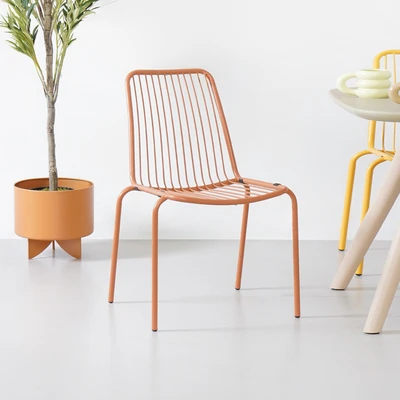 Gambar Informa Fierro Kursi Metal - Merah Terracotta