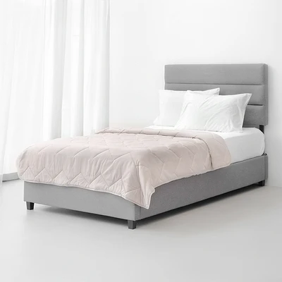 Gambar Informa 150x200 cm Bed Cover Seri Marshmallow - Cokelat Muda