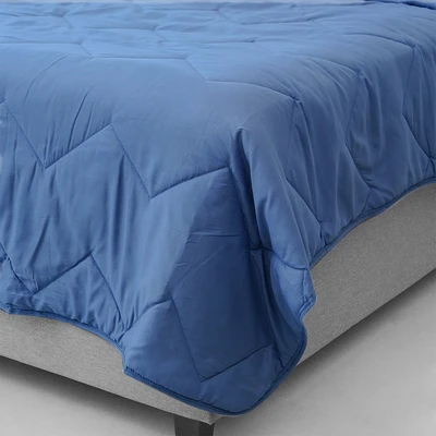 Gambar Informa 150x200 cm Bed Cover Seri Marshmallow - Biru Navy