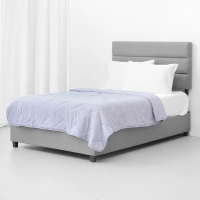 Gambar Informa 150x200 cm Bed Cover Seri Marshmallow - Ungu Muda