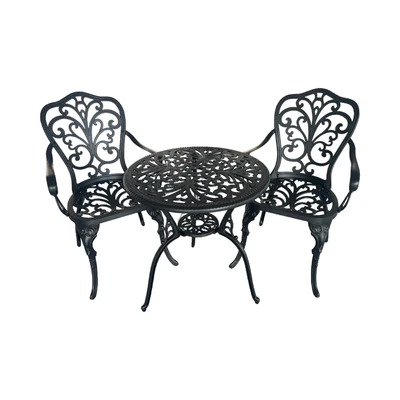 Gambar Soleil Terrace Set Kursi & Meja Teras - Hitam