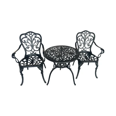 Gambar Soleil Terrace Set Kursi & Meja Teras - Hitam