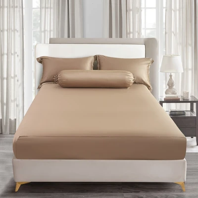 Gambar Informa 180x200 cm Set 7 Pcs Seprai King Tencel Luxe Hazel - Cokelat