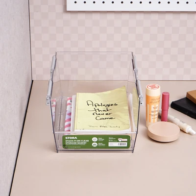 Gambar Stora Organizer Meja Stackable Large 32x21.5x13 cm Transparan