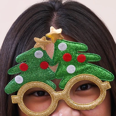 Gambar Ataru Kacamata Natal Christmas Tree - Gold