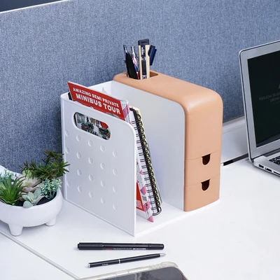 Gambar Stora Wabi Sabi Organizer Meja Dengan Laci Penyimpanan - Mix