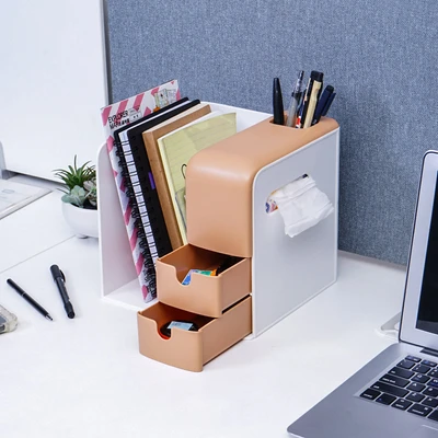 Gambar Stora Wabi Sabi Organizer Meja Dengan Laci Penyimpanan - Mix
