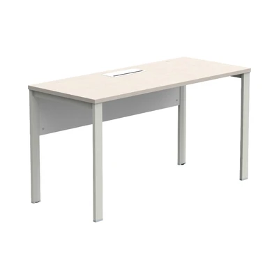 Gambar Sieben Meja Kantor 1 Seater - Putih Iron Wood