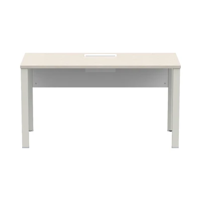 Gambar Sieben Meja Kantor 1 Seater - Putih Iron Wood