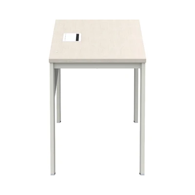 Gambar Sieben Meja Kantor 1 Seater - Putih Iron Wood