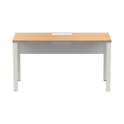 Gambar Sieben Meja Kantor 1 Seater - Cokelat Virginia Walnut