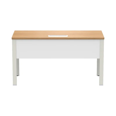 Gambar Sieben Meja Kantor 1 Seater - Cokelat Virginia Walnut