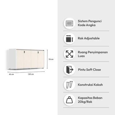 Gambar Sieben Kabinet Kantor - Krem