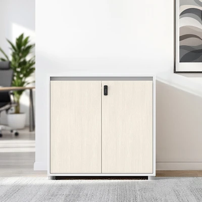 Gambar Sieben Kabinet Kantor 2 Pintu Low - Putih Ivory