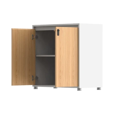 Gambar Sieben Kabinet Kantor 2 Pintu Low - Cokelat