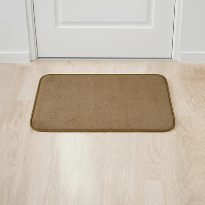 Gambar Forhom Hawaii Keset Kamar Mandi 40x60 cm Set 2 Pcs - Cokelat Taupe/Krem Beige