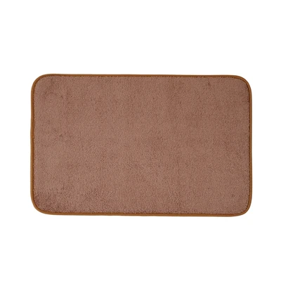 Gambar Forhom Hawaii Keset Kamar Mandi 40x60 cm Set 2 Pcs - Cokelat Taupe/Krem Beige